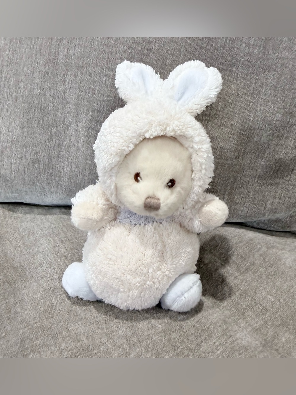 Bukowski Bear in Bunny Suit Swedish 6” Plush Stuffed Animal Soft Toy Tan